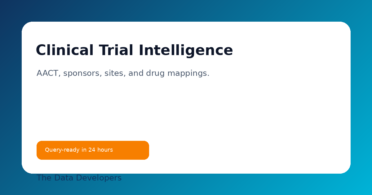 ClinicalTrials.gov Intelligence: What the 50+ Table AACT Schema Actually Contains